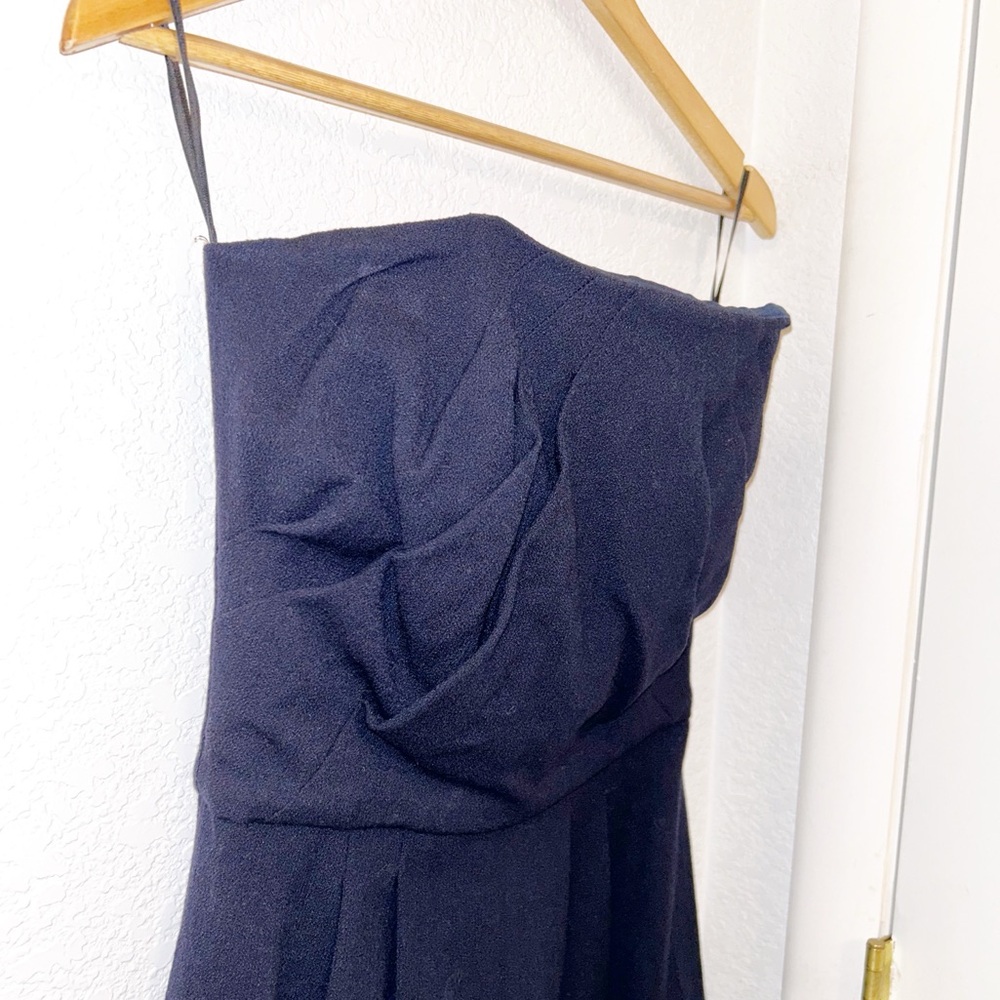 SEA New York Wool & Silk Strapless Playsuit Romper in NAVY SZ: 6 - Picture 2 of 14